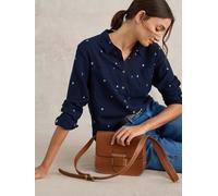 White Stuff Womens Sophie Organic Cotton Shirt in DARK NAVY, Art Nr WS445245 362332 445245-DARK_NAVY-10 5063763077394 White Stuff 10