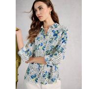 White Stuff Womens Sophie Organic Cotton Shirt in IVORY PR, Art Nr WS445245 362307 445245-IVORY_PR-10 5063390927260 White Stuff 10