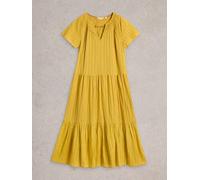 White Stuff Womens Sunny Lurex Dress in DK_YELLOW Art WS443635 358519 443635-DK_YELLOW-10 5063390631914 White Stuff 10