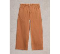 White Stuff Womens Tia Wide Leg Crop Jean in DARK_TAN Art WS441459 358510 441459-DARK_TAN-10 5063390574259 White Stuff 10