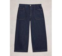 White Stuff Womens Tia Wide Leg Crop Jeans in DK DENIM, Art Nr WS445126 361997 445126-DK_DENIM-10 5063390960700 White Stuff 10