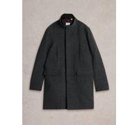 White Stuff Wool Funnel Coat in DK GREY Art. WS441913 355560 441913-DK_GREY-M 5063390148702 White Stuff M