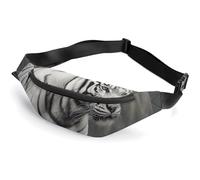 White Tiger Gürteltasche mit verstellbarem Riemen, leichte Reise-Umhängetasche, freihändige Mini-Bauchtaschen im Lauf-Fitnessstudio