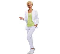 Whitewear Baumwoll-Blazer Mareike Strickjacke Praxis-Jacke Berufskleidung weiß Gr. S
