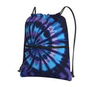WHJSSF Rucksack mit Kordelzug, Reißverschluss, leicht, wasserabweisend, mit Fronttasche und internem Organizer, Violett