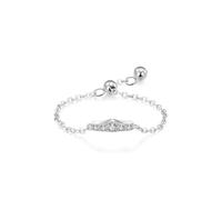 Whoiy Hochzeitsring 18k Gold Damen, Ehering 750 Weißgold Trauringe Echtgold Verstellbar Diamant Bandringe für Frauen Größe 62 (19.7)