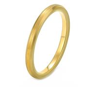 Whoiy Hochzeitsringe Gold mit Gravur, Ehering wolframcarbid 2MM Schlicht Herrenringe Gebürstet Modeschmuck Männer Ringe Größe 65