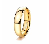 Whoiy Ringe für Paare mit Gravur, Eheringe Silber/Gold/Schwarz Kuppel Modeschmuck Bandring Wolfram Schlicht und einfach 2MM Partnerringe Gr. 47-75