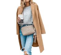 WHZXYDN Herbst Und Winter Doppelseitiger Wollwollmantel Damen Wollmantel Windjacke Damen