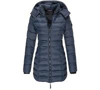 WHZXYDN Winter-Neue Baumwoll-Wattierte Damenjacke, Mittellange, Schmal Geschnittene, Wattierte Damenjacke, Warme Daunenjacke, M