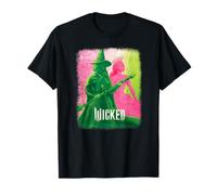 Wicked Elphaba & Glinda Tonal T-Shirt - Unisex Erwachsene - Fans of Wicked, All Ages - Schwarz - S - Klassische Passform - Polyester - Lizenziert von Wicked