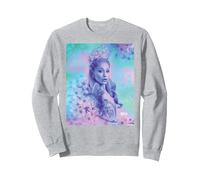 Wicked: for Good Glinda Close Up Florals Sweatshirt, Unisex für Erwachsene, Grau Meliert, XXL