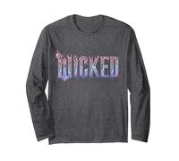 Wicked: for Good Glinda Elegant Logo Langarmshirt, Unisex für Erwachsene, Anthrazit Meliert, S