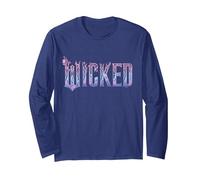 Wicked: for Good Glinda Elegant Logo Langarmshirt, Unisex für Erwachsene, Marineblau, S