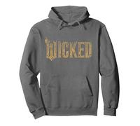 Wicked: for Good Gold Glam Logo Pullover Hoodie, Unisex für Erwachsene, Anthrazit, S