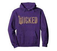 Wicked: for Good Gold Glam Logo Pullover Hoodie, Unisex für Erwachsene, Violett, L
