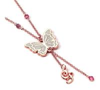 Wicked Glinda - Butterfly Unisex Halskette rosé Zinklegierung Fan-Merch, Filme, Geschenke