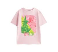 Wicked Glinda & Elphaba Mädchen-T-Shirt in Rosa | Kurzarm-T-Shirt mit Grafikprint | Filminspirierte Kleidung | Rundhals-Top für Kinder | Merchandise zum Musical