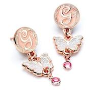 Wicked Glinda Tropfen Schmetterling Ohrringe Rosegold Farbe, Einheitsgröße, Nickel, Cadmium, Kein Edelstein
