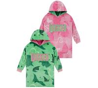 Wicked Hoodie Damen Oversize, Wendbarer Lounge Hoodie, Decke Mit Kapuze Für Damen, Rosa Grün, Einheitsgröße