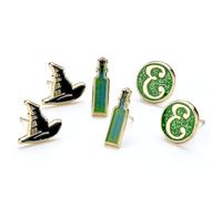 Wicked Hut, Trank und Elphaba 'E' Logo, Set mit 3 Ohrsteckern, Einheitsgröße, Zinklegierung: 93 % Zink, 3 % Kupfer, 4 % Aluminium, Kein Edelstein