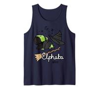 Wicked Logo Elphaba Daydreaming Playful Cartoon Style Tank Top