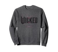 Wicked Movie Logo Glinda Upland Sweatshirt, Unisex für Erwachsene, Anthrazit Meliert, M