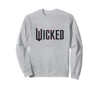 Wicked Movie Logo Glinda Upland Sweatshirt, Unisex für Erwachsene, Grau Meliert, M