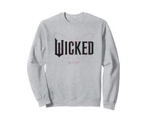 Wicked Movie Logo Glinda Upland Sweatshirt, Unisex für Erwachsene, Grau Meliert, M