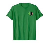 Wicked Pink & Green Front & Back T-Shirt, Herren, Dunkelgrün, M