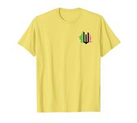 Wicked Pink & Green Front & Back T-Shirt, Herren, Gelb, XL