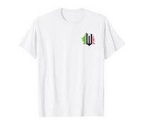 Wicked Pink & Green Front & Back T-Shirt, Herren, Weiß, M