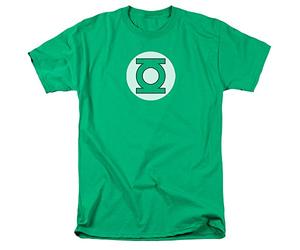 Wicked Tees Herren DC Kurzarm Green Lantern Logo Large T-Shirt Tee Größe L