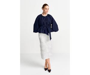 Wickelbluson aus Baumwollmix 34 midnight blue