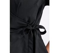 Sheego Wickelkleid mit asymmetrischem Saum 46 schwarz