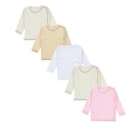 Wickelshirt TUPTAM "Wickelshirt Unisex Baby Wickelshirt Langarm 5er Pack", Jungen, Gr. 68, rosa (mädchen 2), Obermaterial: 100% Baumwolle CO., Shirts (81312052-68) mädchen 2