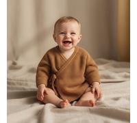 Wickelstrickjacke Almond Gr. 80 | Little Dutch