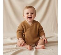 Wickelstrickjacke Essential Almond | Little Dutch - 62