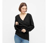 WiDDA berlin Wickelbluse KONO in Schwarz aus TENCEL S (36)