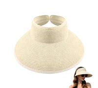 Wide Brim Beach Visor Packable Sun Shield Outdoor Travel Headwear