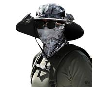 Wide Brim Solar Fan Outdoor Fishing Hat Ventilator Mütze für Herren Wiederaufladbarer Hut mit Ventilator Solar Fan Outdoor Hat Sonnenschutz Lüfter Kappe Outdoor Solar Sonnenenergie Hut Kappe