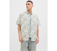 Wide Fit Hawaii-hemd M Weiß