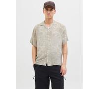 Wide Fit Hawaii-hemd S Beige