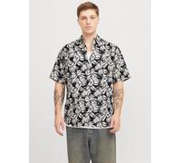 Wide Fit Hawaii-hemd S Schwarz