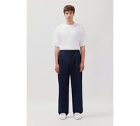 Wide-Leg Chino mit Bundfalten aus Blue Denim Blau L (01.849021-0019-L)
