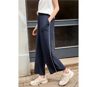 Wide Leg Culotte im Loose Fit mit Piping