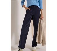 Cordhose CECIL, Damen, Gr. 33, Länge 30, blau (dunkelblau corduroy), Cord, 98% Baumwolle, 2% Elasthan, unifarben, loose fit lang, Hosen Cordhose, 5-Pocket-Style (55856752-33) dunkelblau corduroy