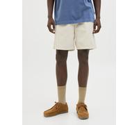 Shorts JACK & JONES "JPSTBILL CORDUROY JOGGER SHORTS SRT SN", Herren, Gr. L, N-Gr, gelb (moonbeam), Web, Obermaterial: 100% Baumwolle, unifarben, weit knielang, Hosen Shorts, Aus Cord (14597263-L) moo