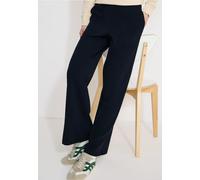 Cecil Damen Stoffhose Wide Leg – 66% Modal/34% Polyester, unifarben, Blau, Gr. XL/Länge 30