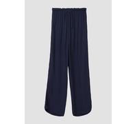 s.Oliver Wide-Leg-Hose aus Crinkled Viskose Navy 158